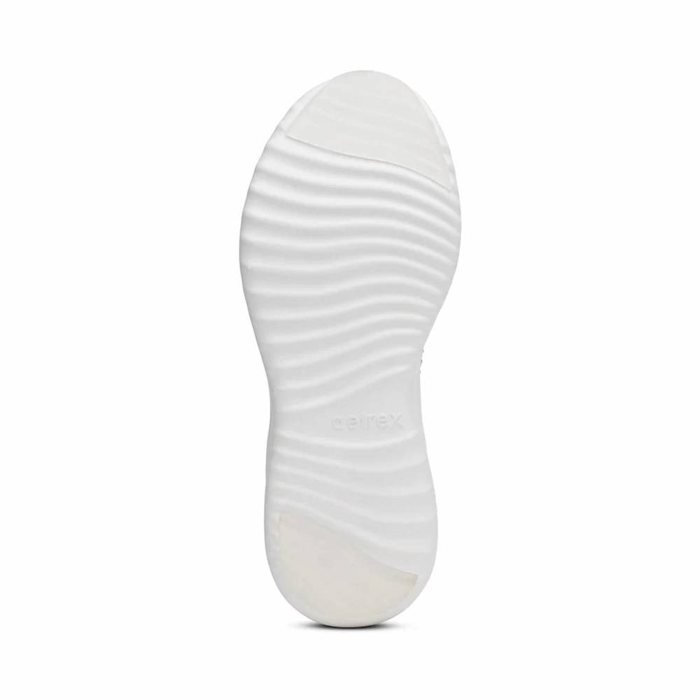 NEW AETREX women's carly arch support sneaker in white sparkle - Picture 6 of 6